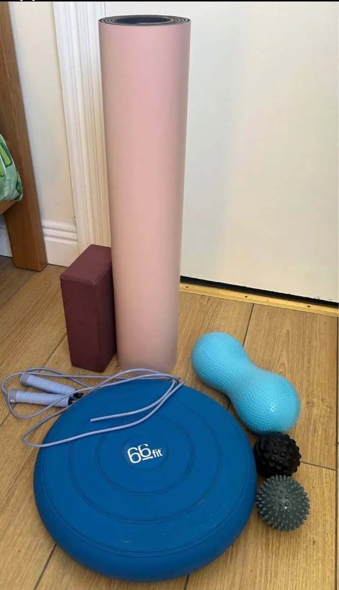 Collection of yoga and sports supports