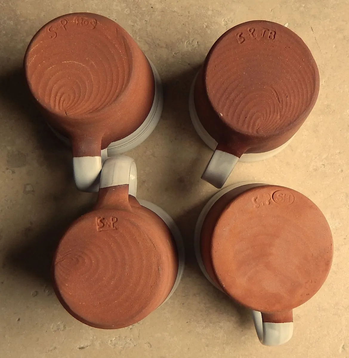 4 Stephen Pearce Pottery Mugs - Image 4