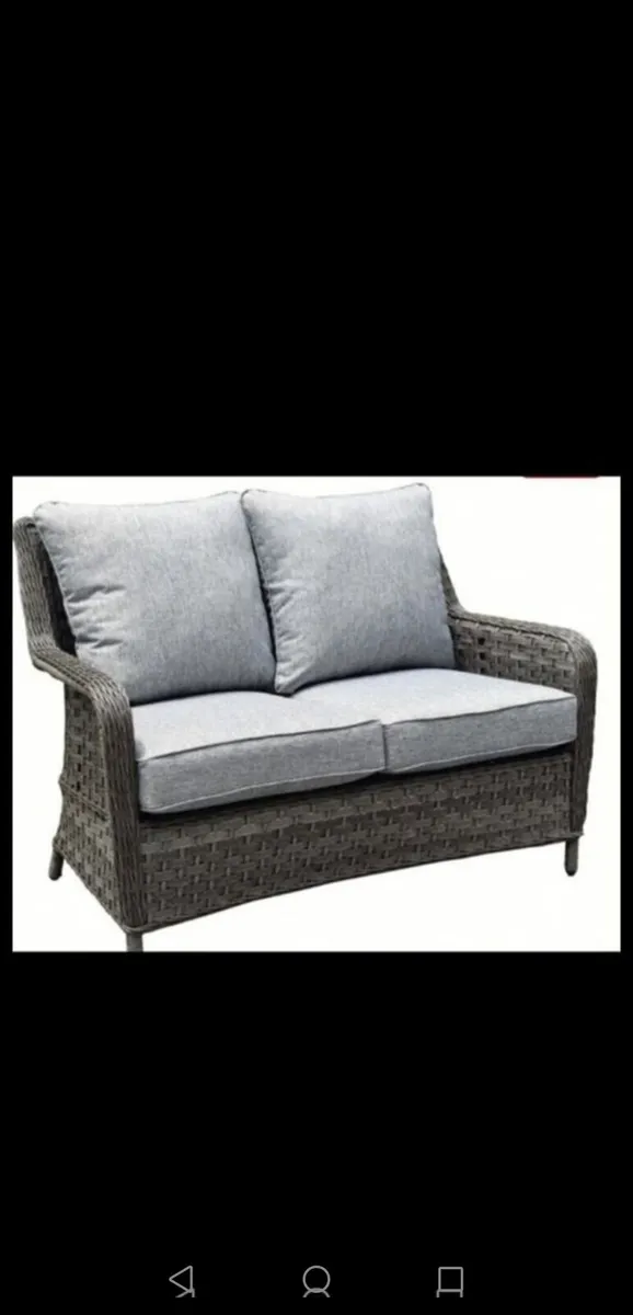 Brand New Pair  Dark Grey Rattan Recliners - Image 3