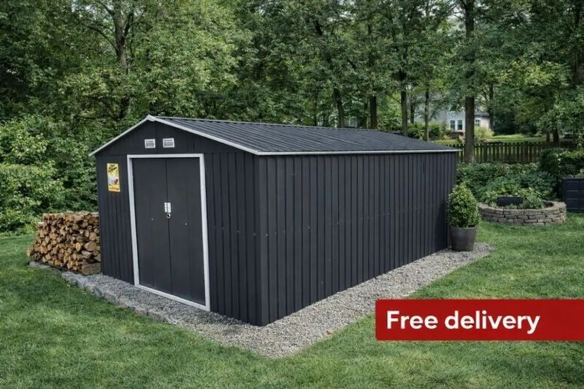 13 x 11ft Metal Shed Large - Image 4