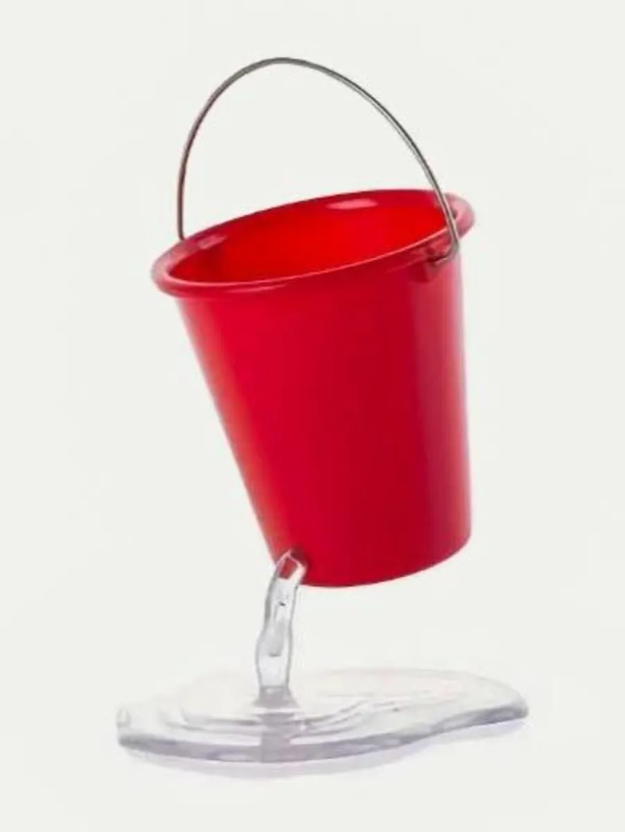 Plastic Bucket Pencil & Biro Holder (new). - Image 1