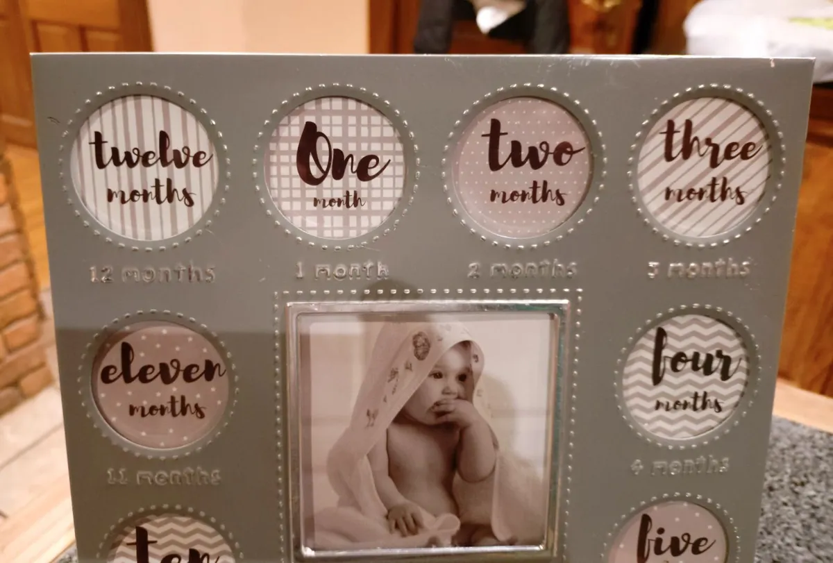 Babies Metal Photo Frame (used). - Image 2