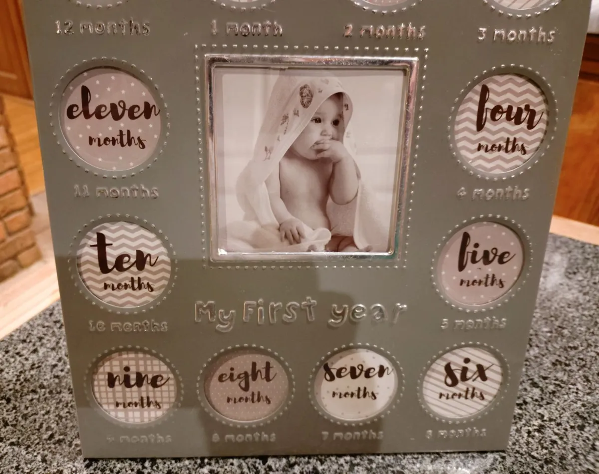 Babies Metal Photo Frame (used). - Image 3