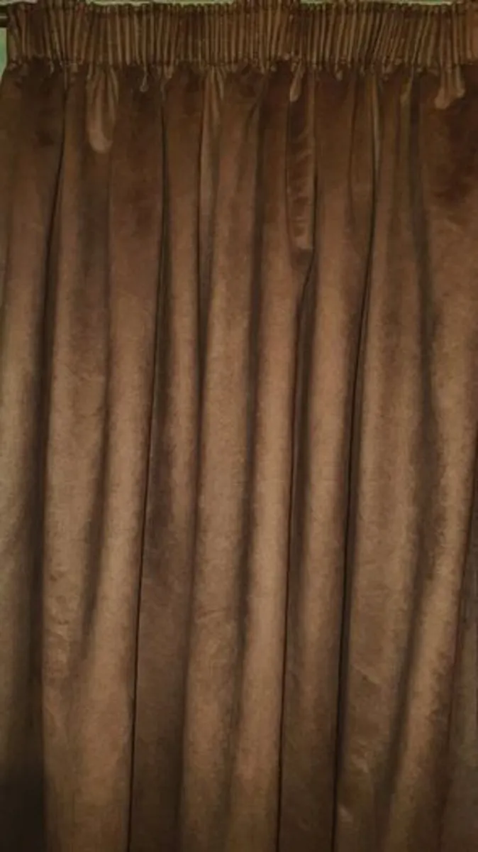 Heavy Blackout Faux Suede Curtains _ Fully Lined - Image 2