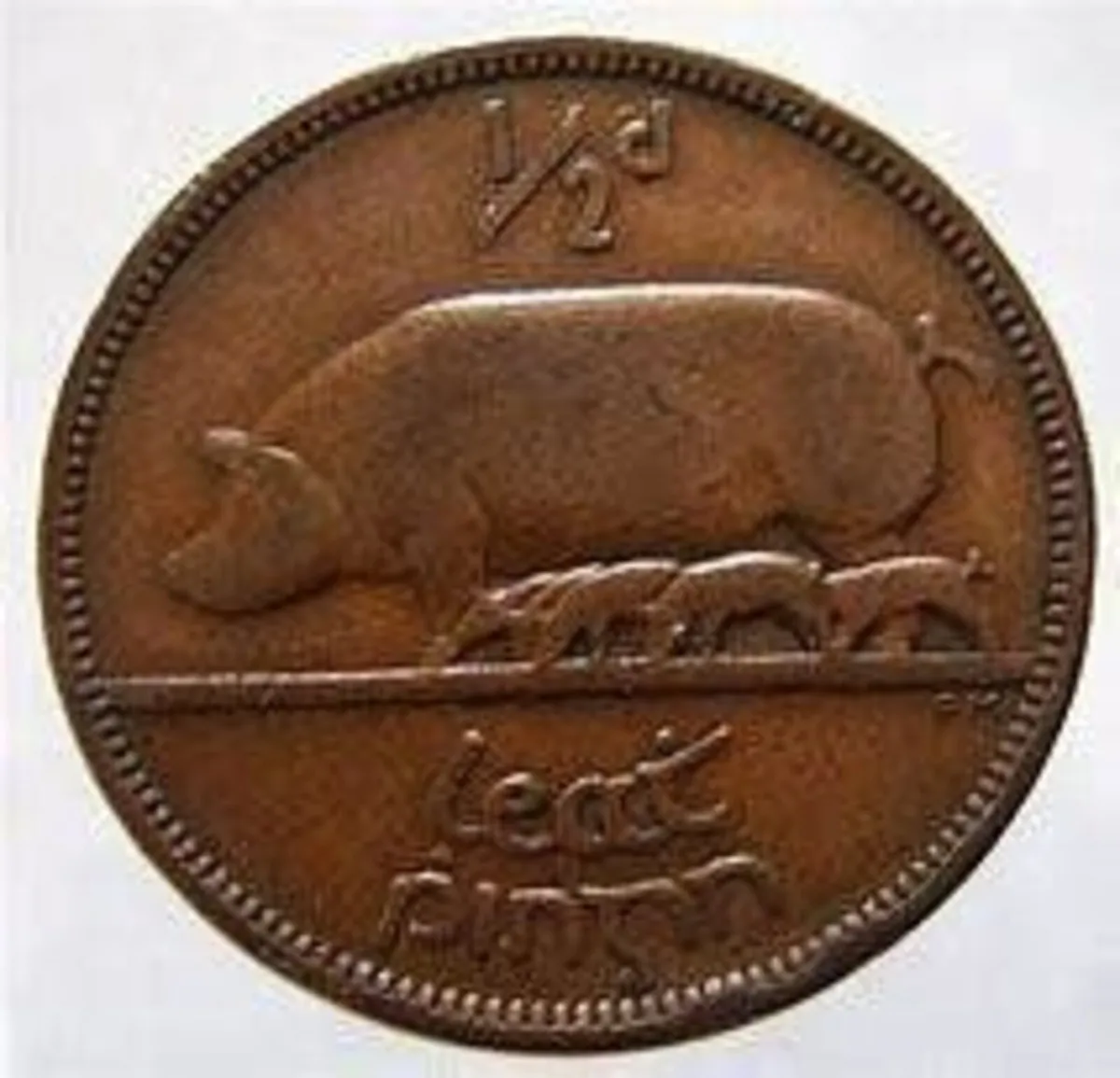 Irish pre decimal Halfpenny