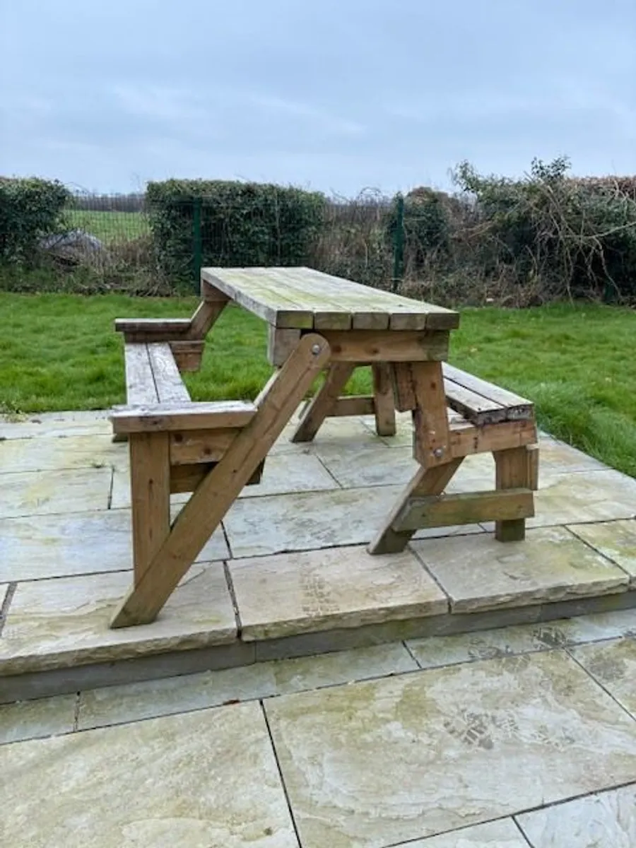 Picnic Bench Garden Seat - Image 1