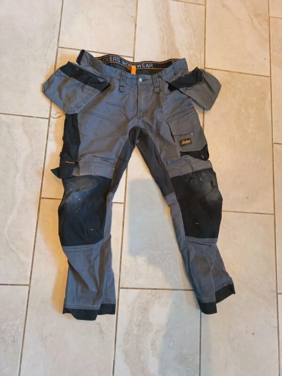 Used work pants & shorts - 5 pairs - Image 1
