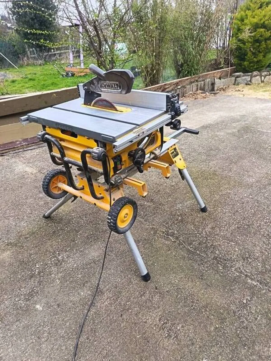 Dewalt Table Saw 240v and trolley - Image 3