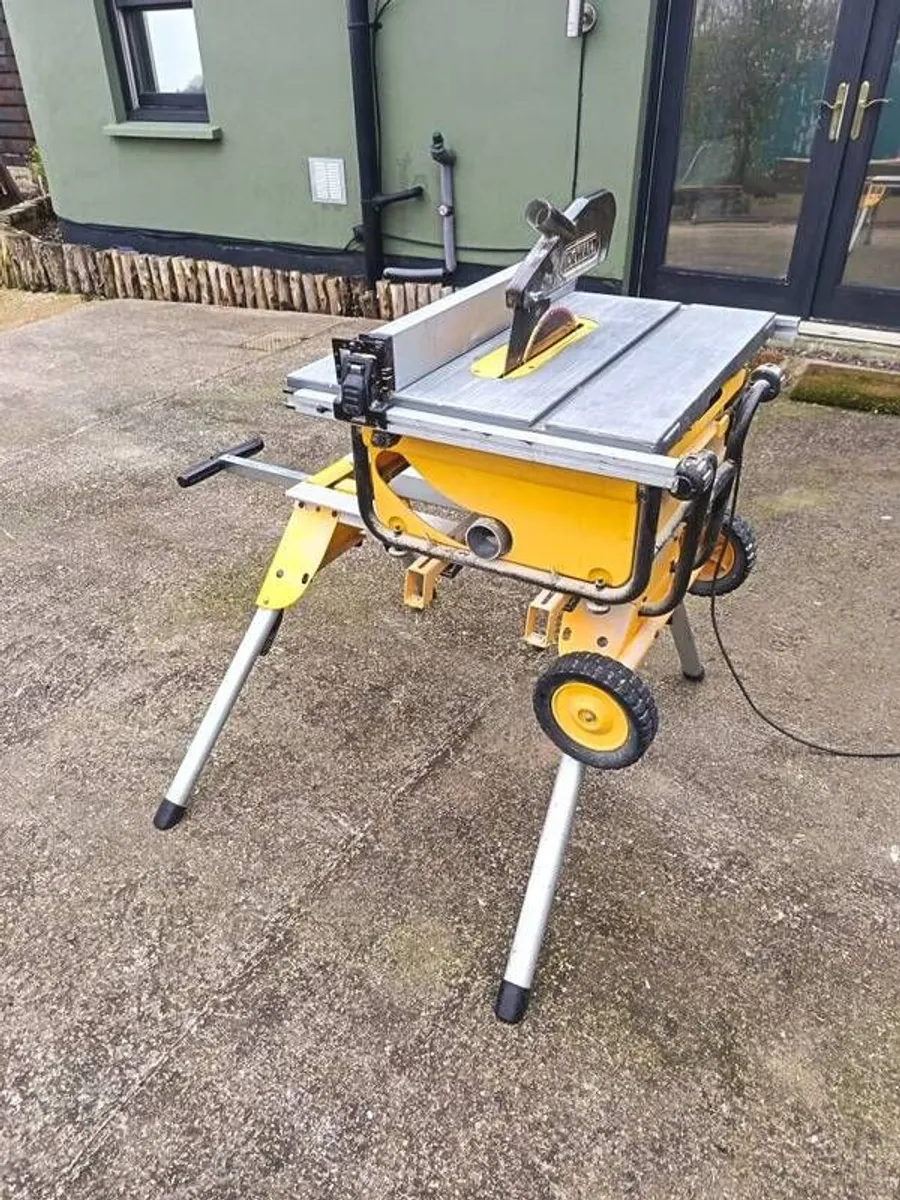 Dewalt Table Saw 240v and trolley - Image 4