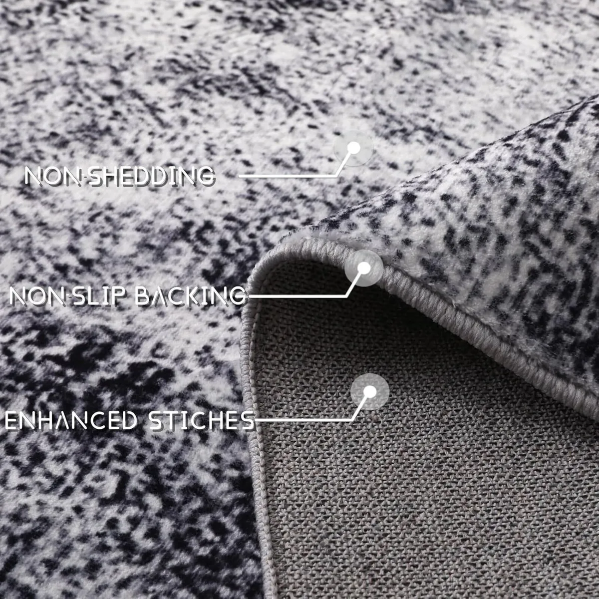 Washable Rugs for Living Room - Ultra Soft Area - Image 4