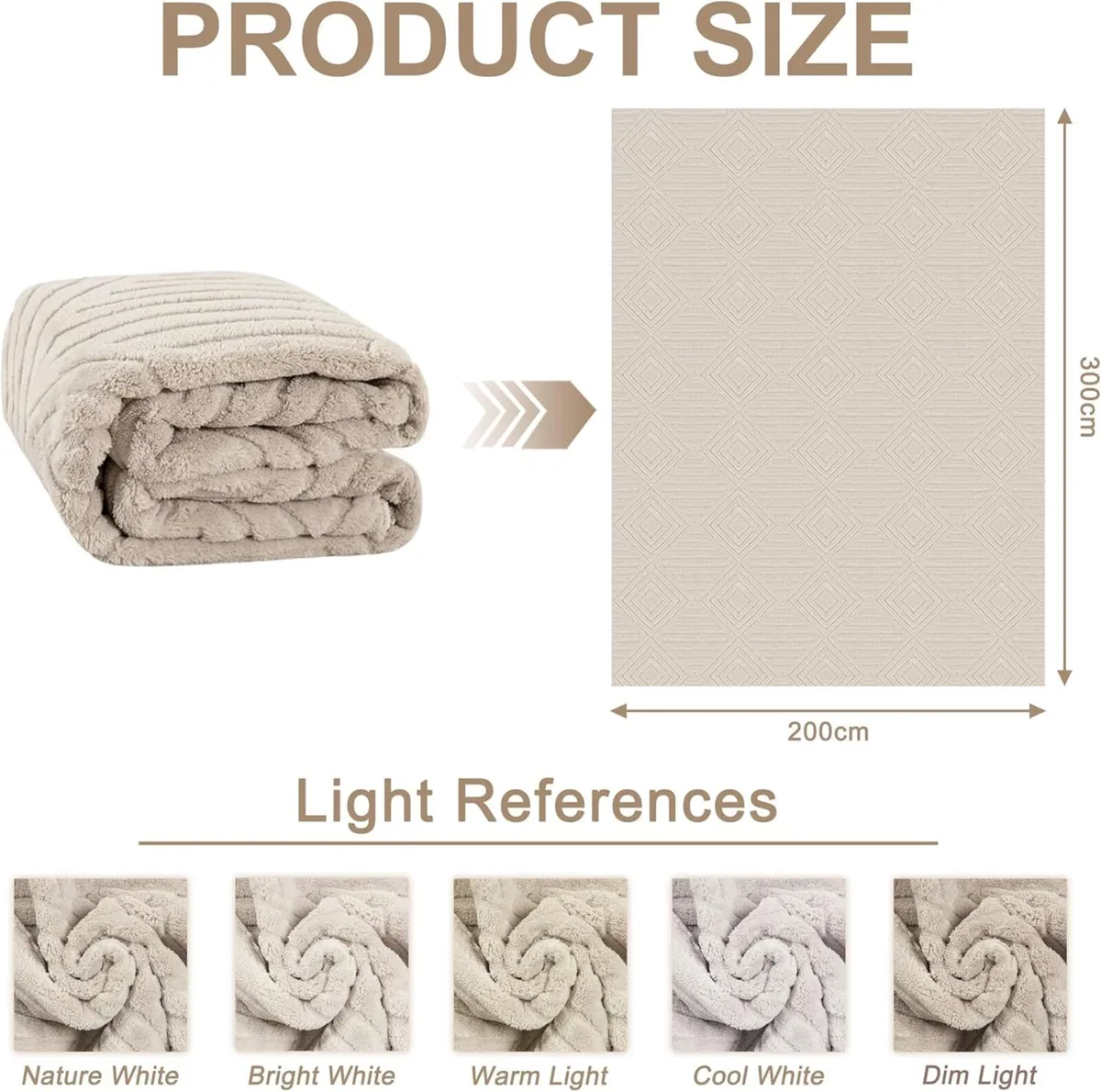 Capslapd Washable Rugs Living Room 200x300cm - Image 2