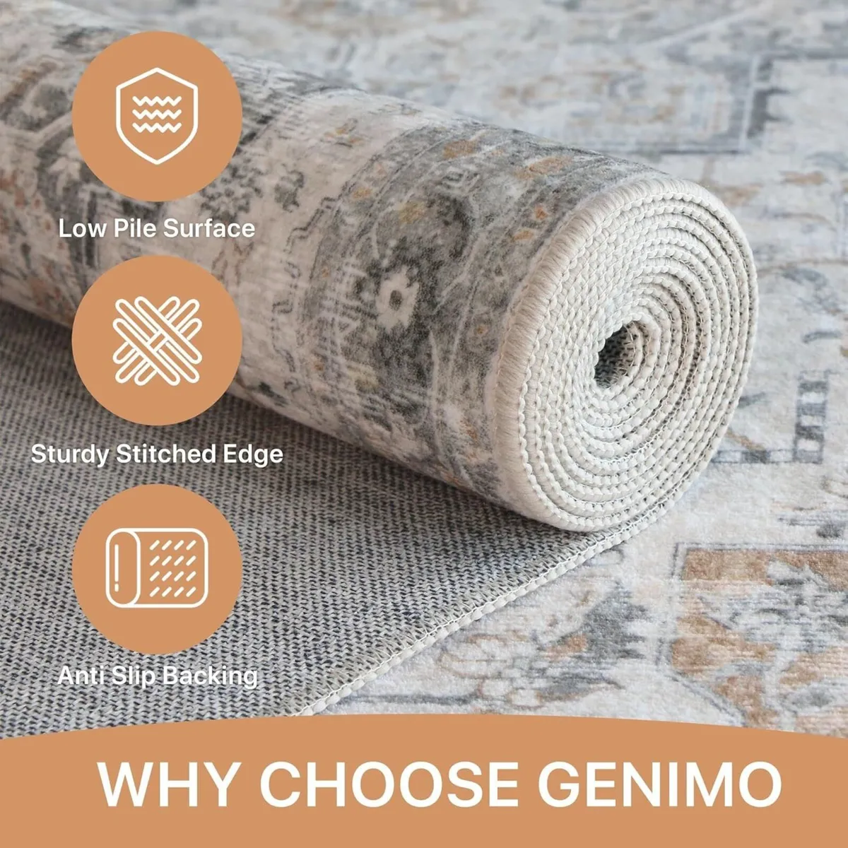 Large Washable Rugs for Living Room 240x300cm - Image 3