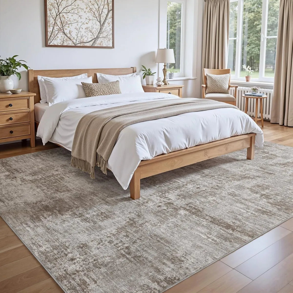 Modern Abstract Area Rugs for Living Room 183 x - Image 3