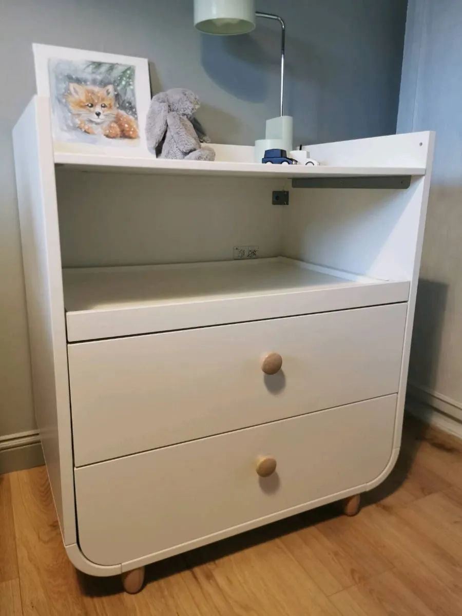 MYLLRA
Changing table with drawers, white - Image 2