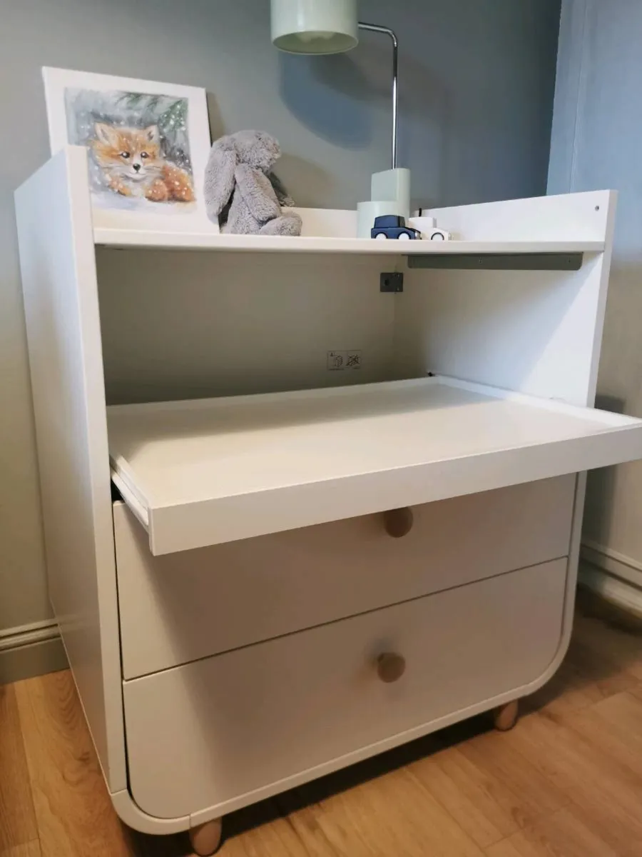 MYLLRA
Changing table with drawers, white - Image 3