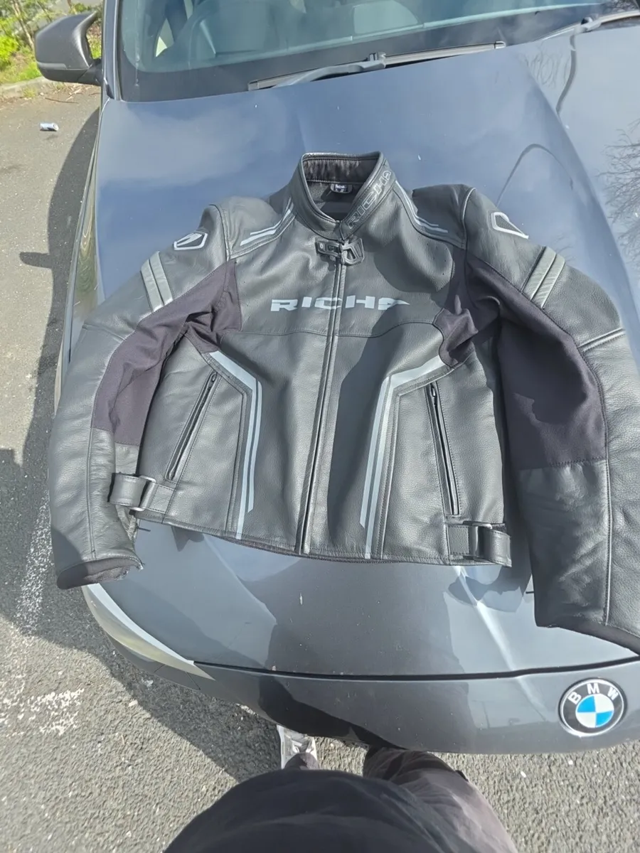 Richa Leather Motorcycle Jacket - Image 1