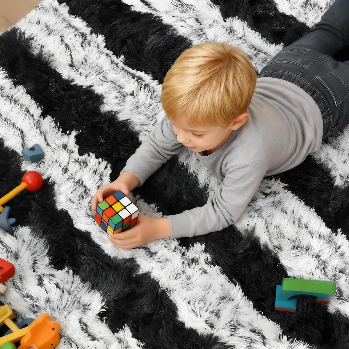 Black and White Rugs Living Room 200x300cm - Image 2