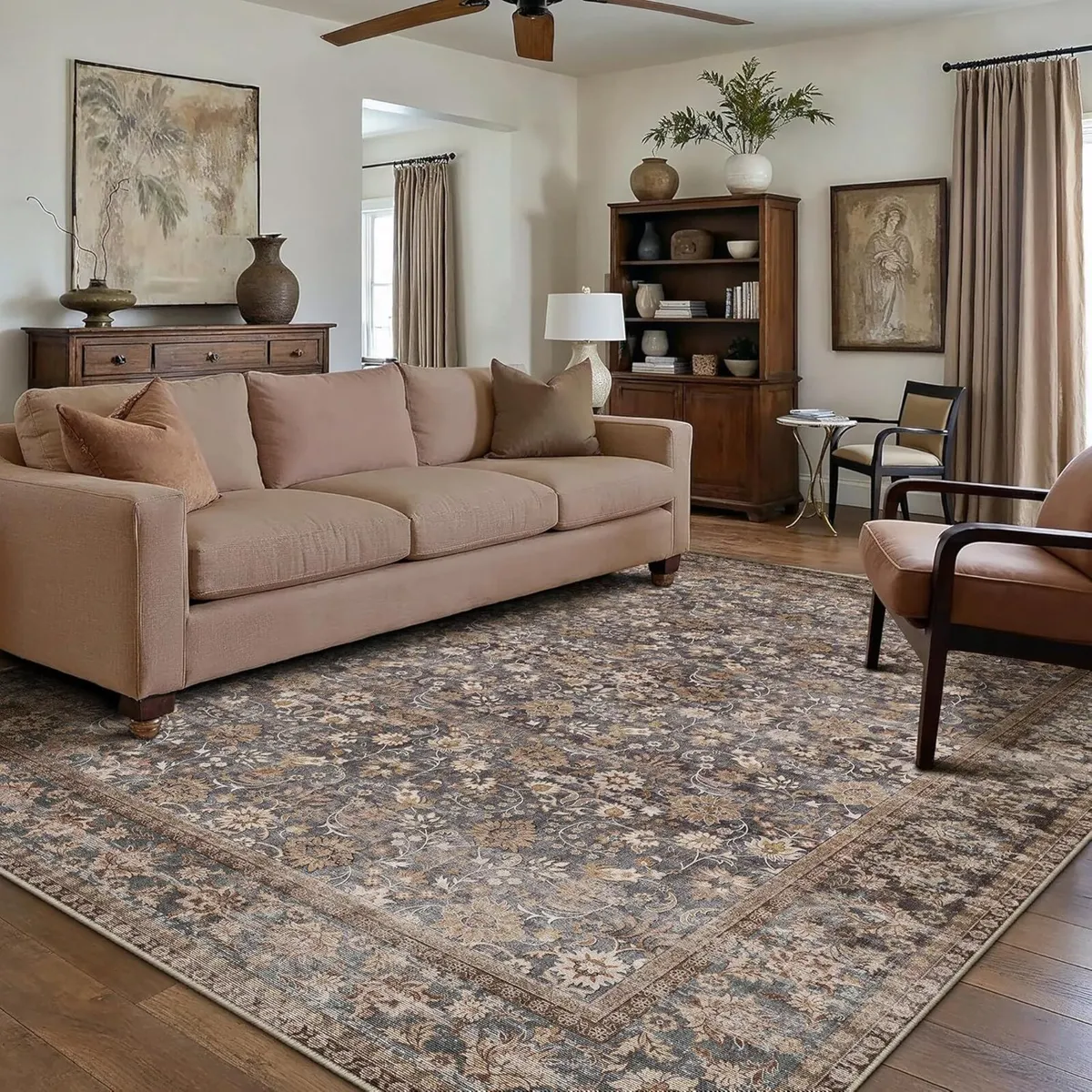 Living Room Rug 180x270 cm Washable Area Rugs for - Image 1