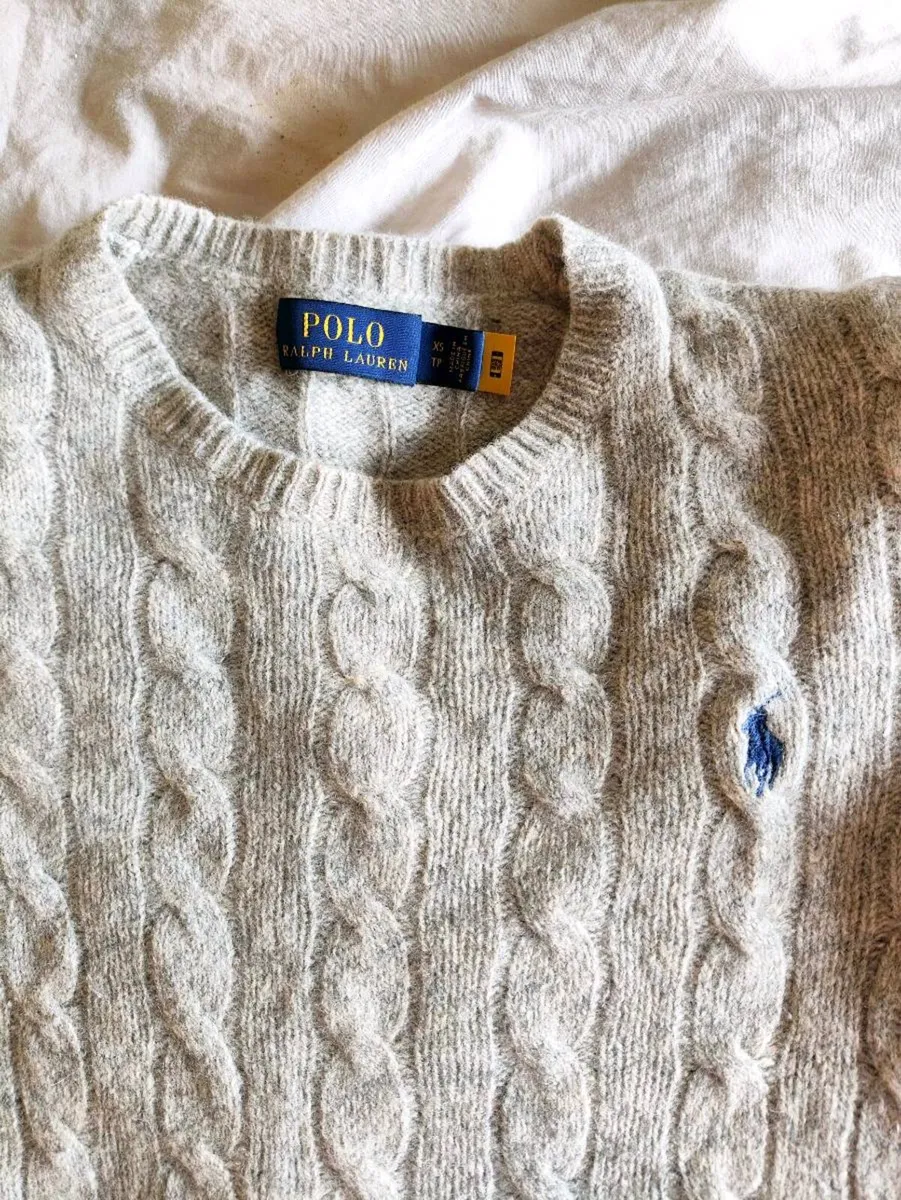Classic Polo Ralph Lauren Cable‑Knit Sweater XS - Image 3