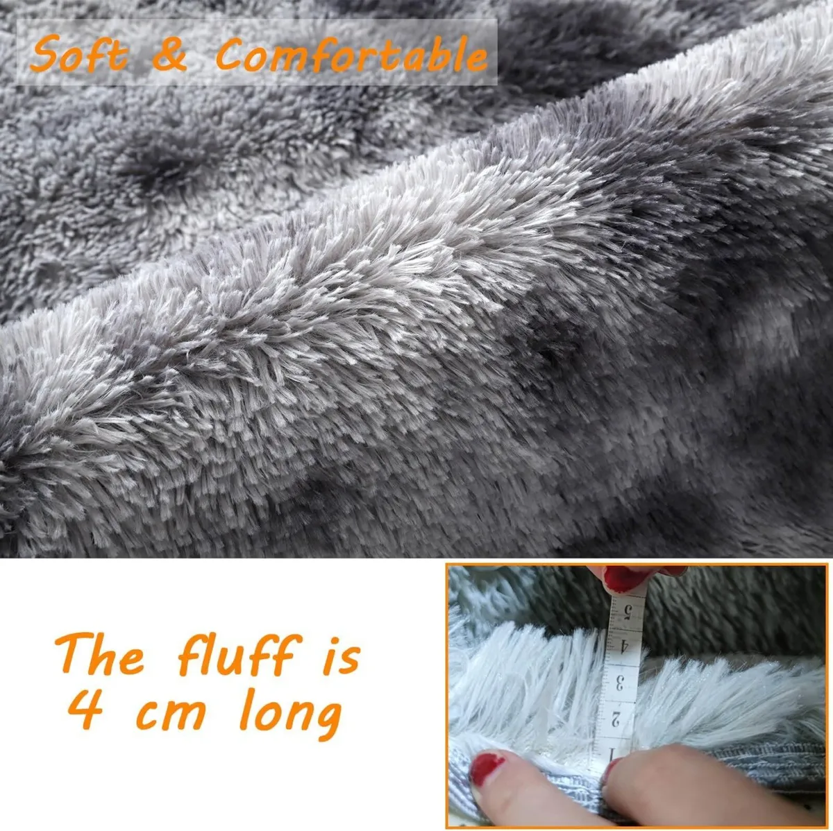 Rugs Living Room 200x300cm Fluffy Area for - Image 3