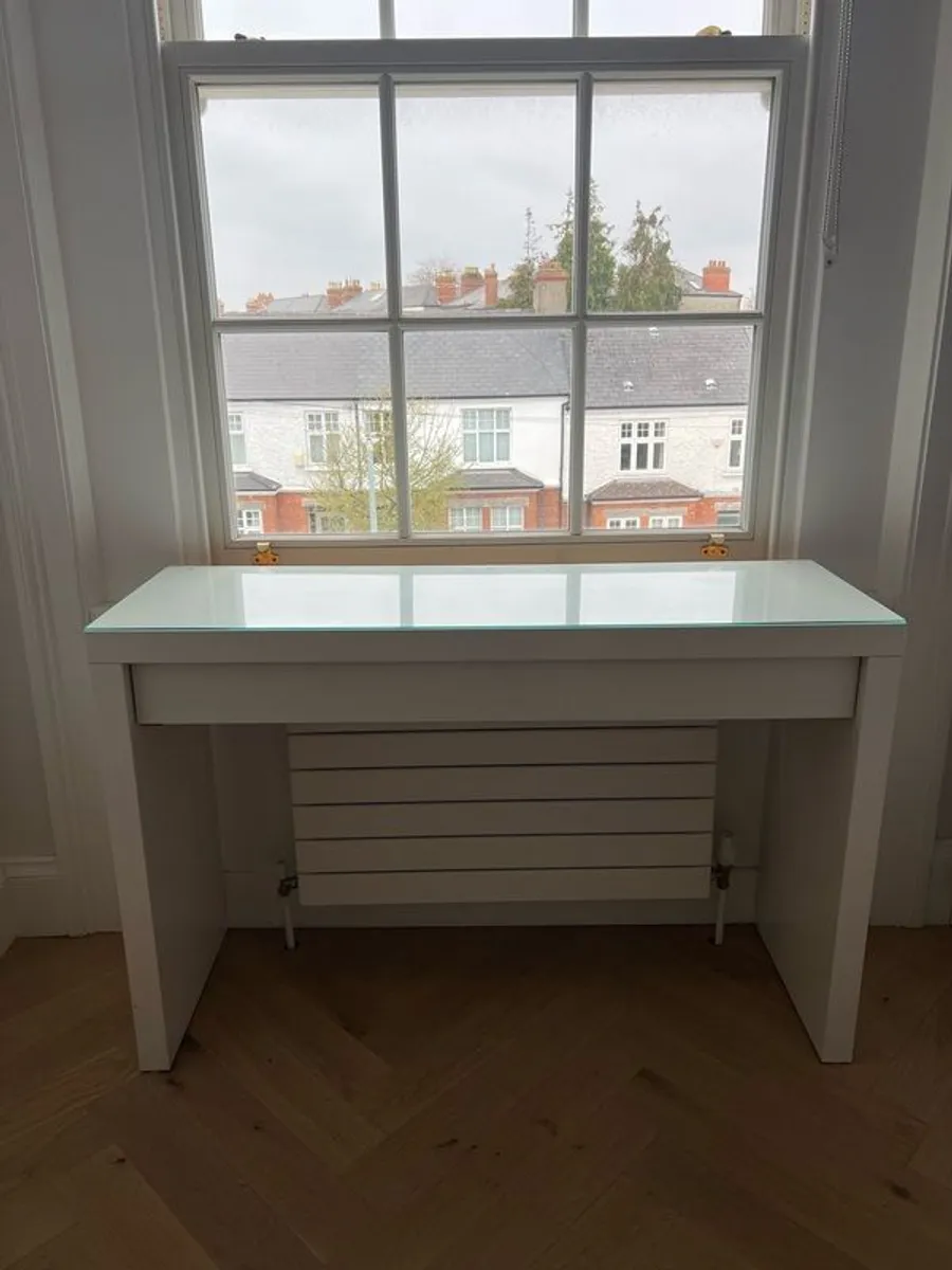 IKEA Malm Dressing Table with glass top - Image 1