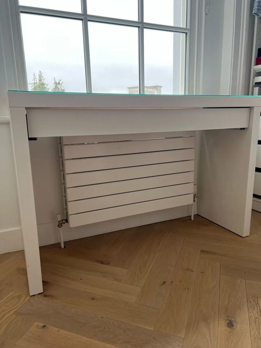 IKEA Malm Dressing Table with glass top - Image 2