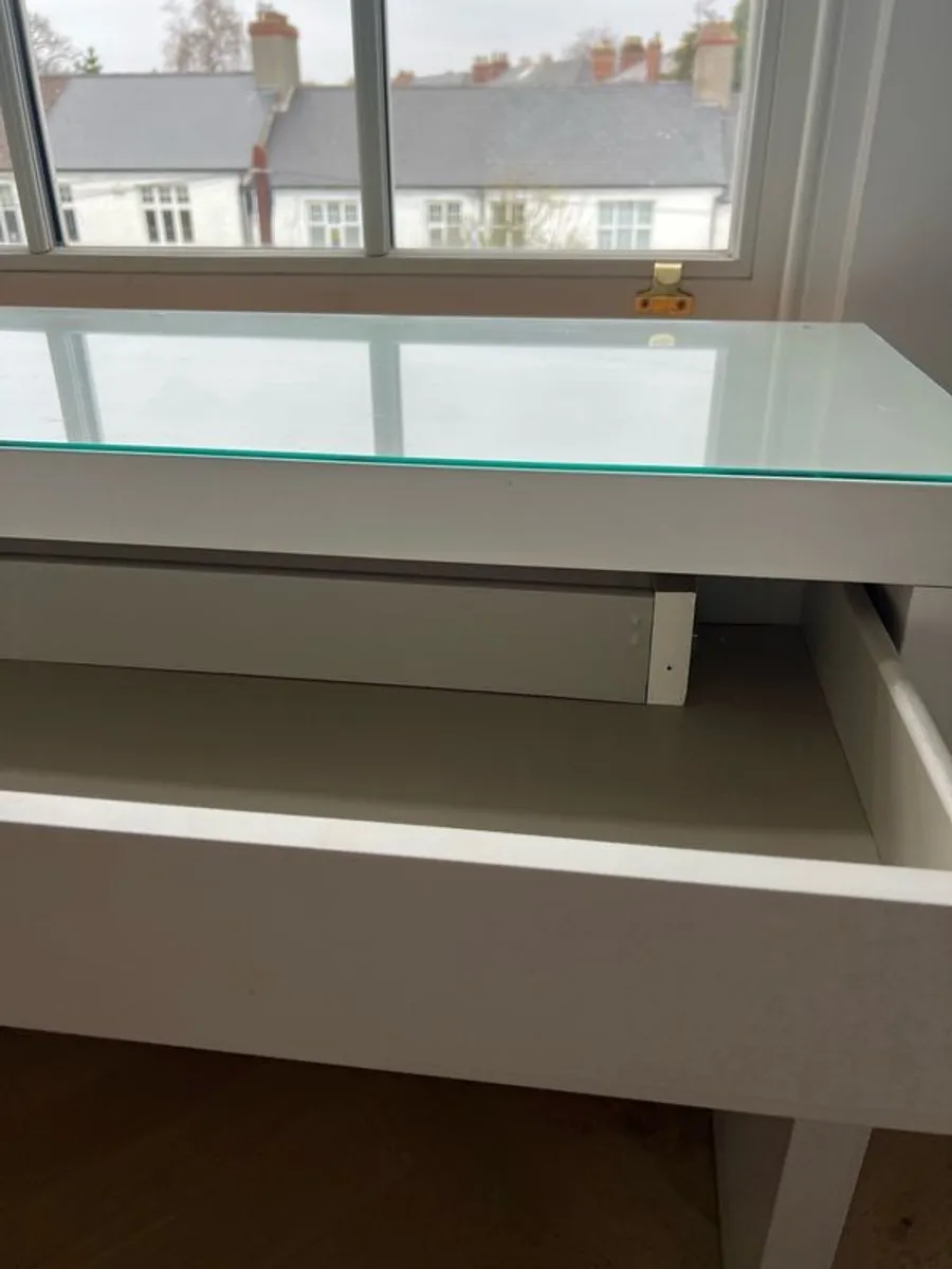 IKEA Malm Dressing Table with glass top - Image 3