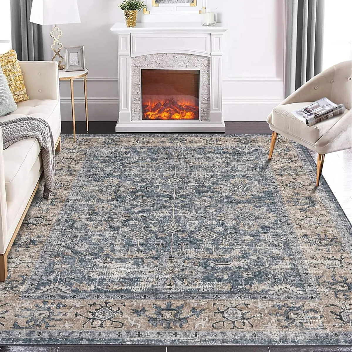 Washable Rug Rugs Living Room Carpet for Bedroom - Image 1