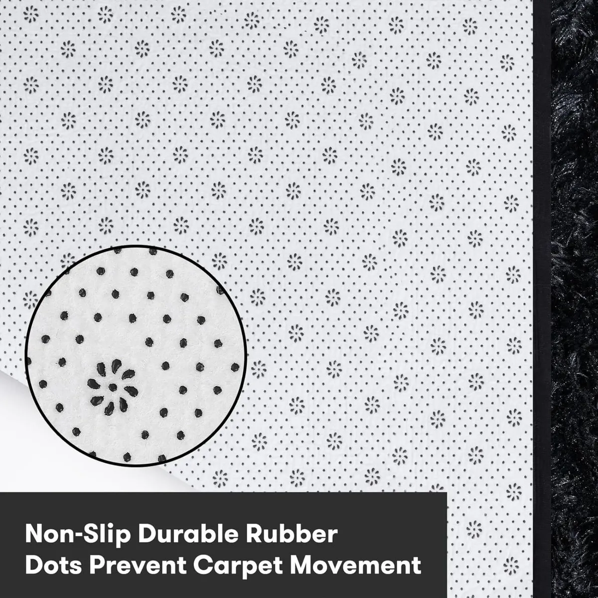 Rugs Living Room 240 x 340 cm Black Area Rug Anti - Image 4