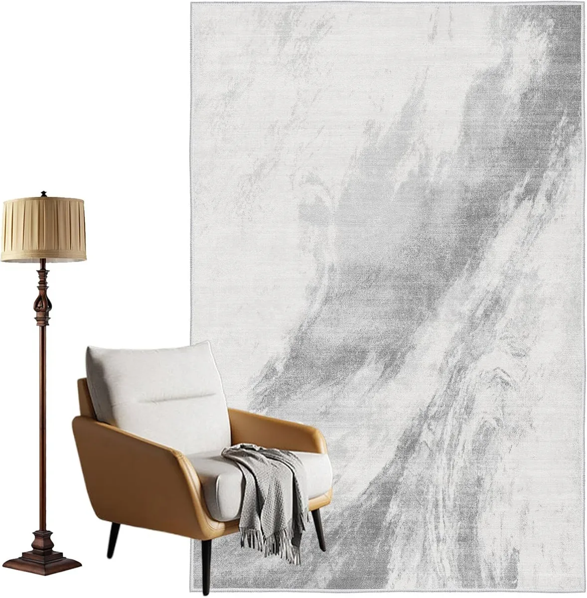 Machine Washable Rugs for Living Room - Modern - Image 2