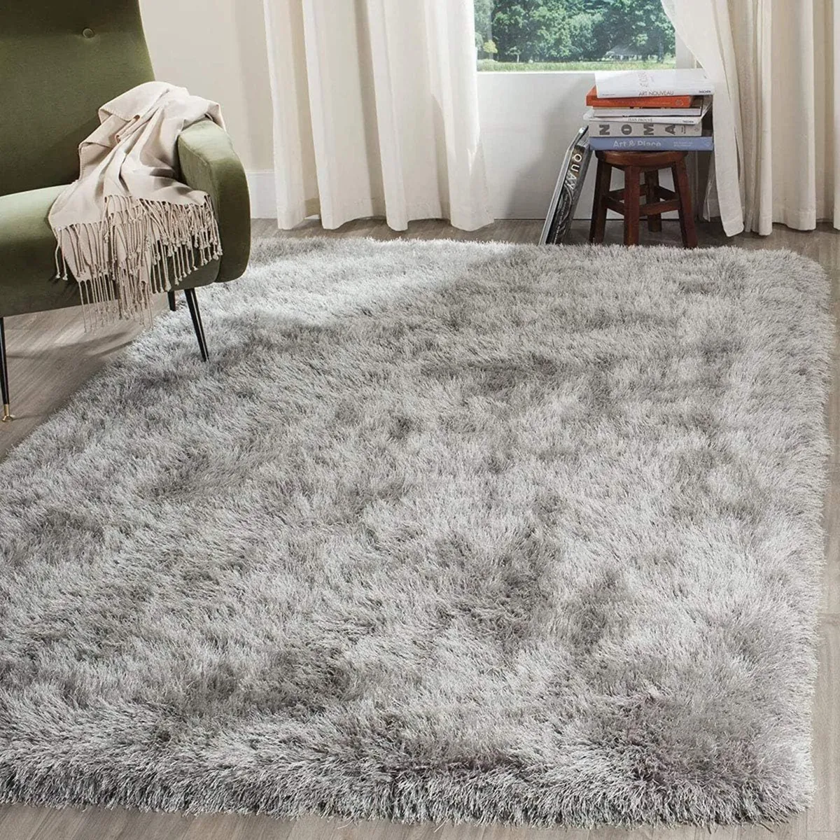 Area Rugs Fluffy Bedroom Carpet Soft Floor Mat - Image 3