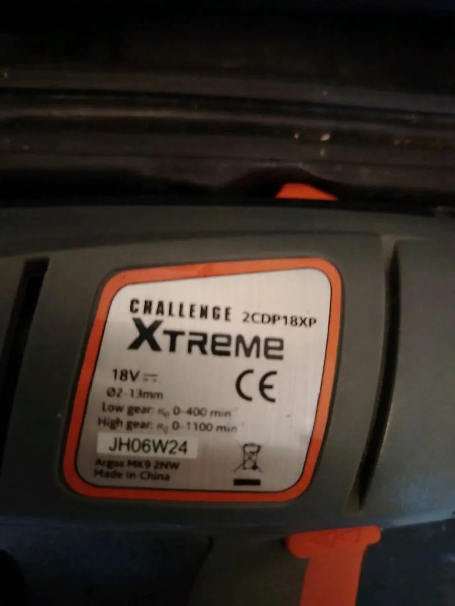 2 drills, jigsaw box of drills bits - Image 2