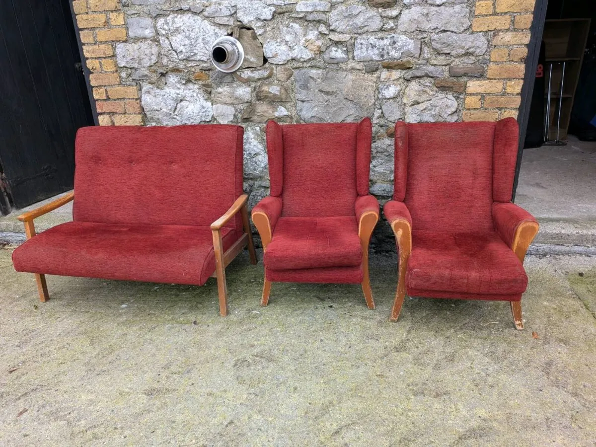 Two Seater and Arm Chairs - Image 1