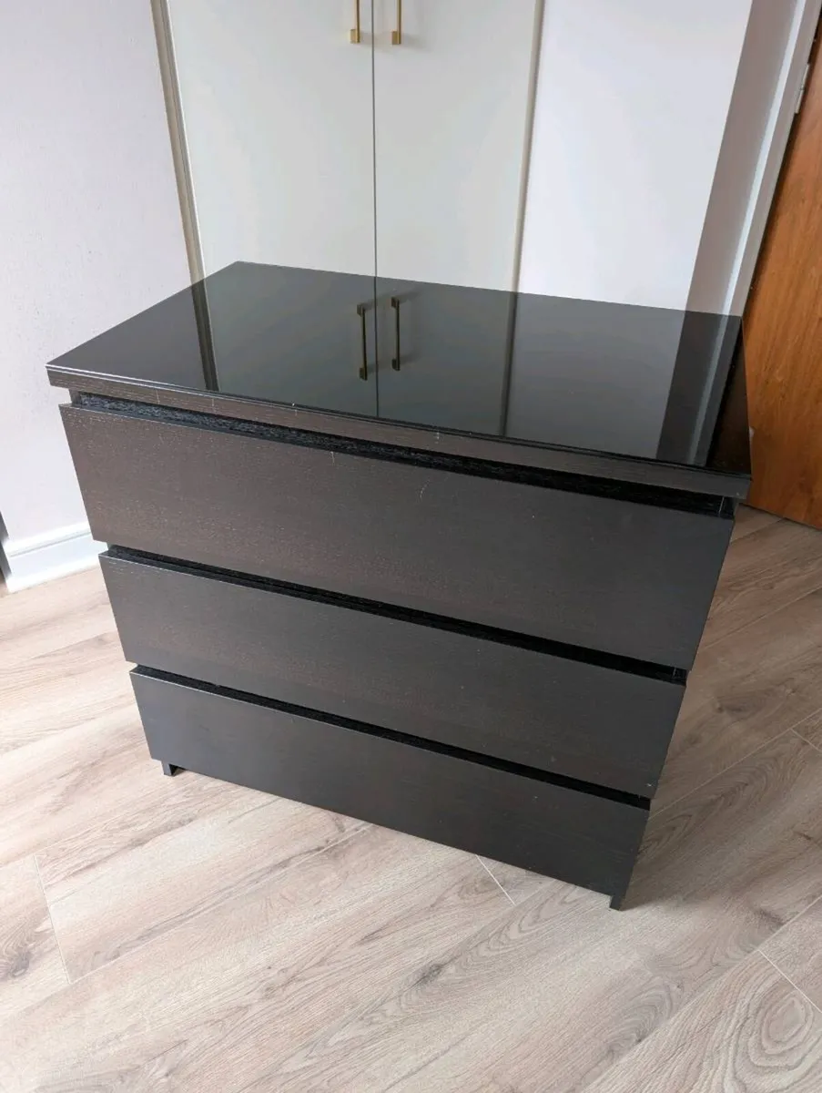 Ikea Malm chest of 3 drawers - Image 1