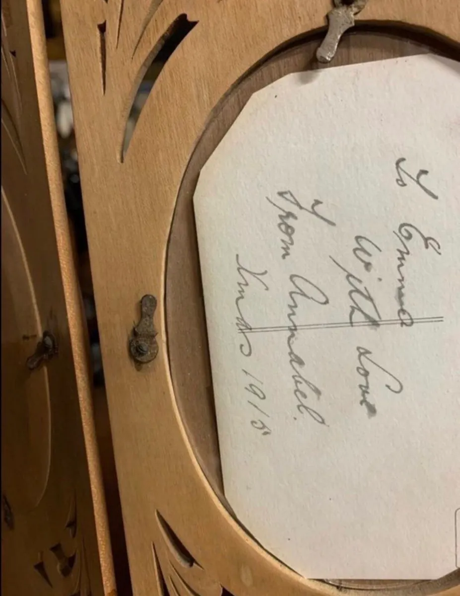 early 1900s fretwork photo frame - Image 3