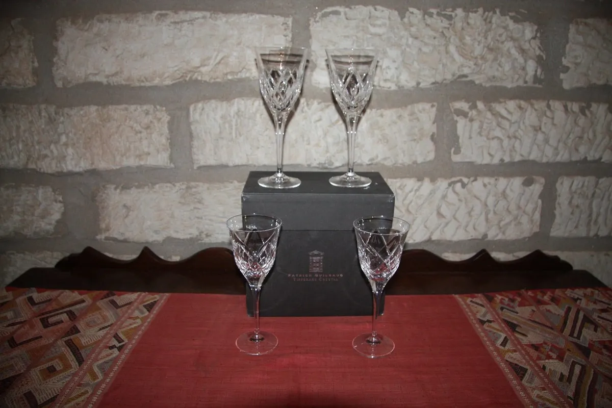 TIPPERARY CRYSTAL Set of 4 Irish Crystal by Patric - Image 1