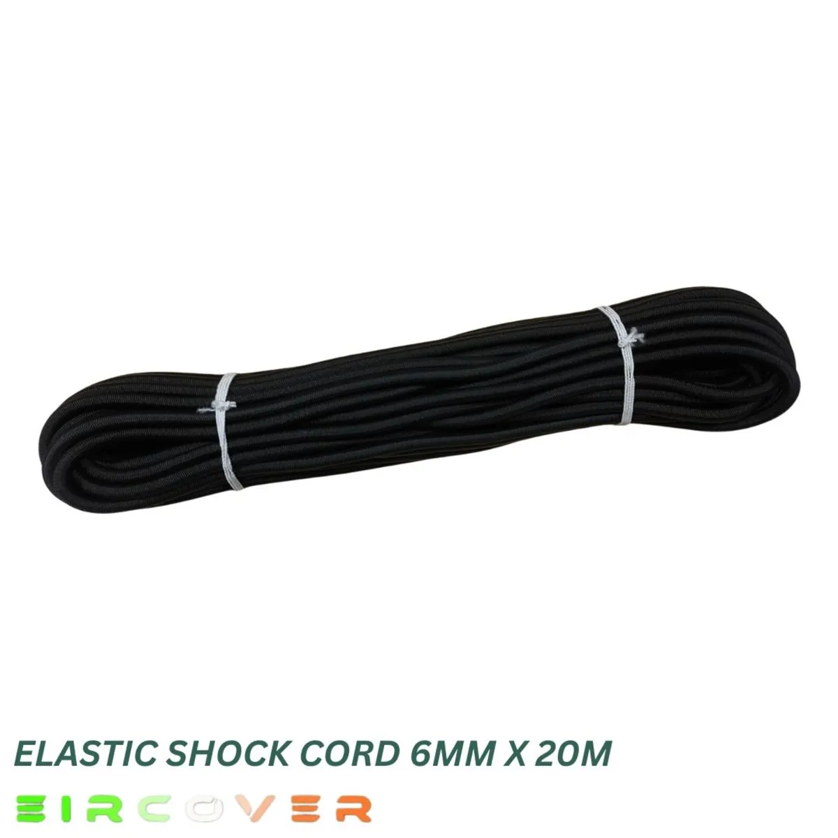 Elastic bungee shock cord 8mm / 20m - Black - Image 3