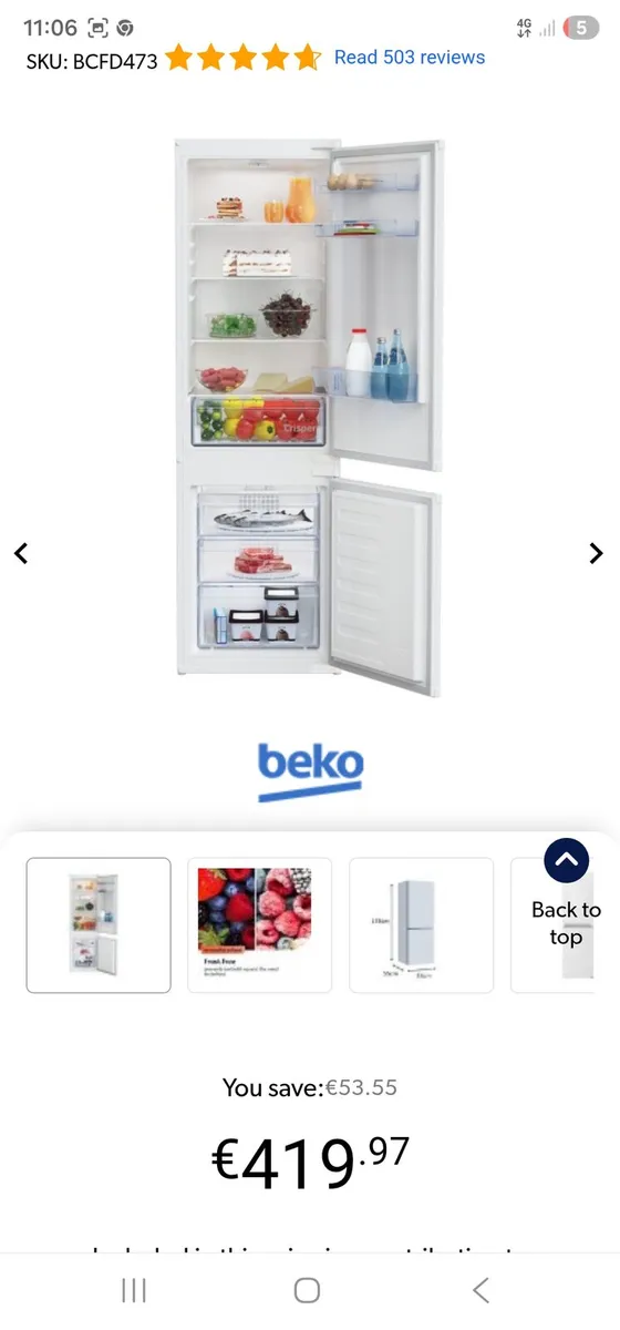 Fridge freezer - Image 1