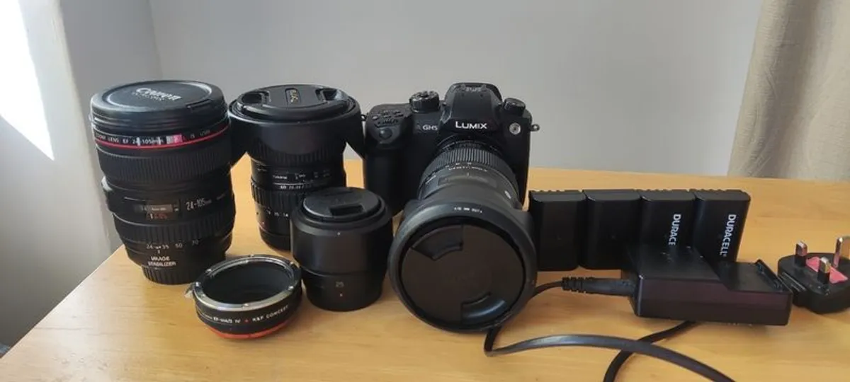 Full Videography Kit, Gh5 and Lots of Lenses - Image 2