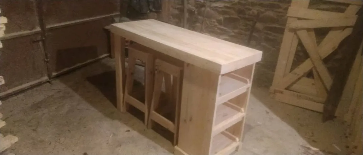 Handmade rustic space saver island - Image 2