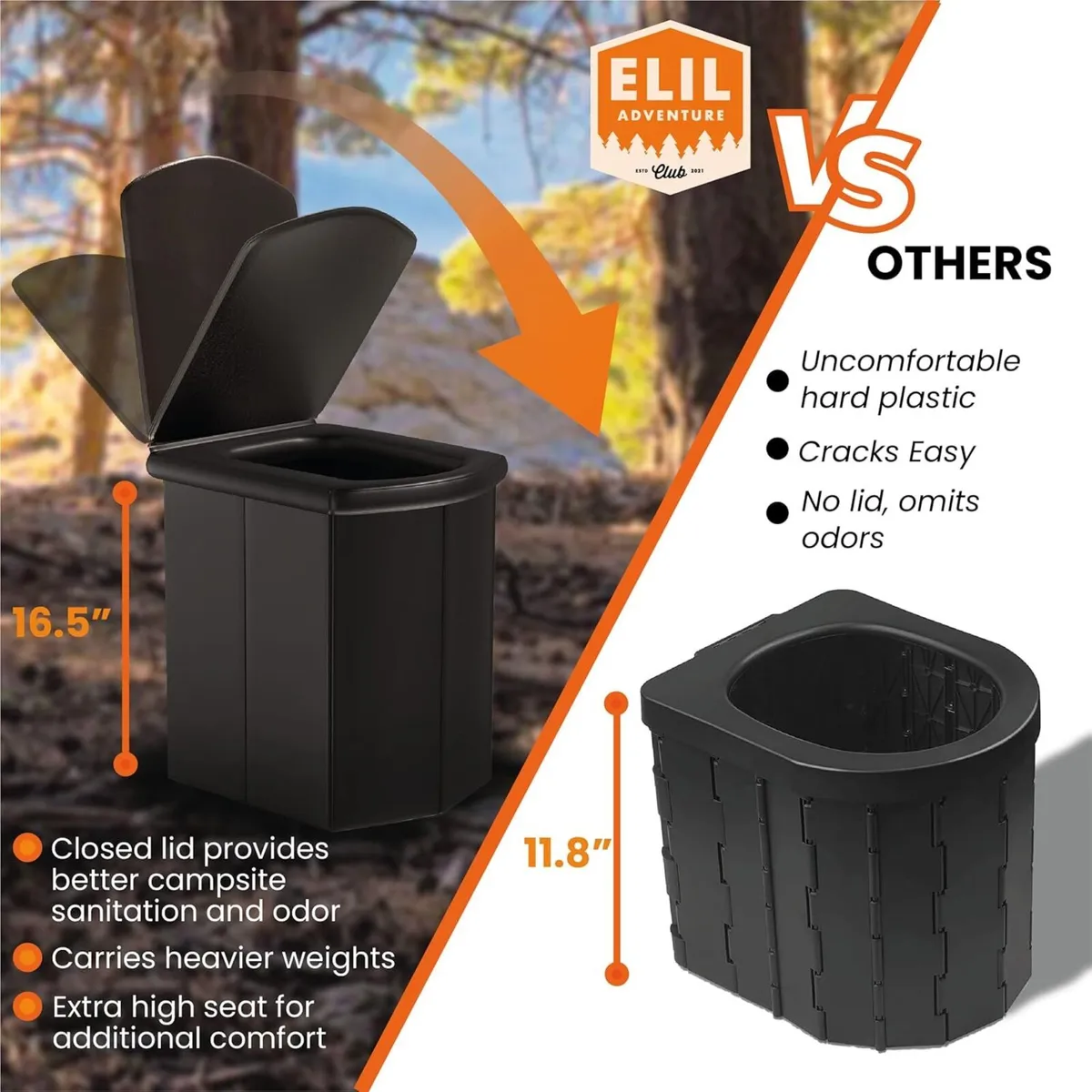 Portable Camping Toilet - Brand New - Out the box - Image 3