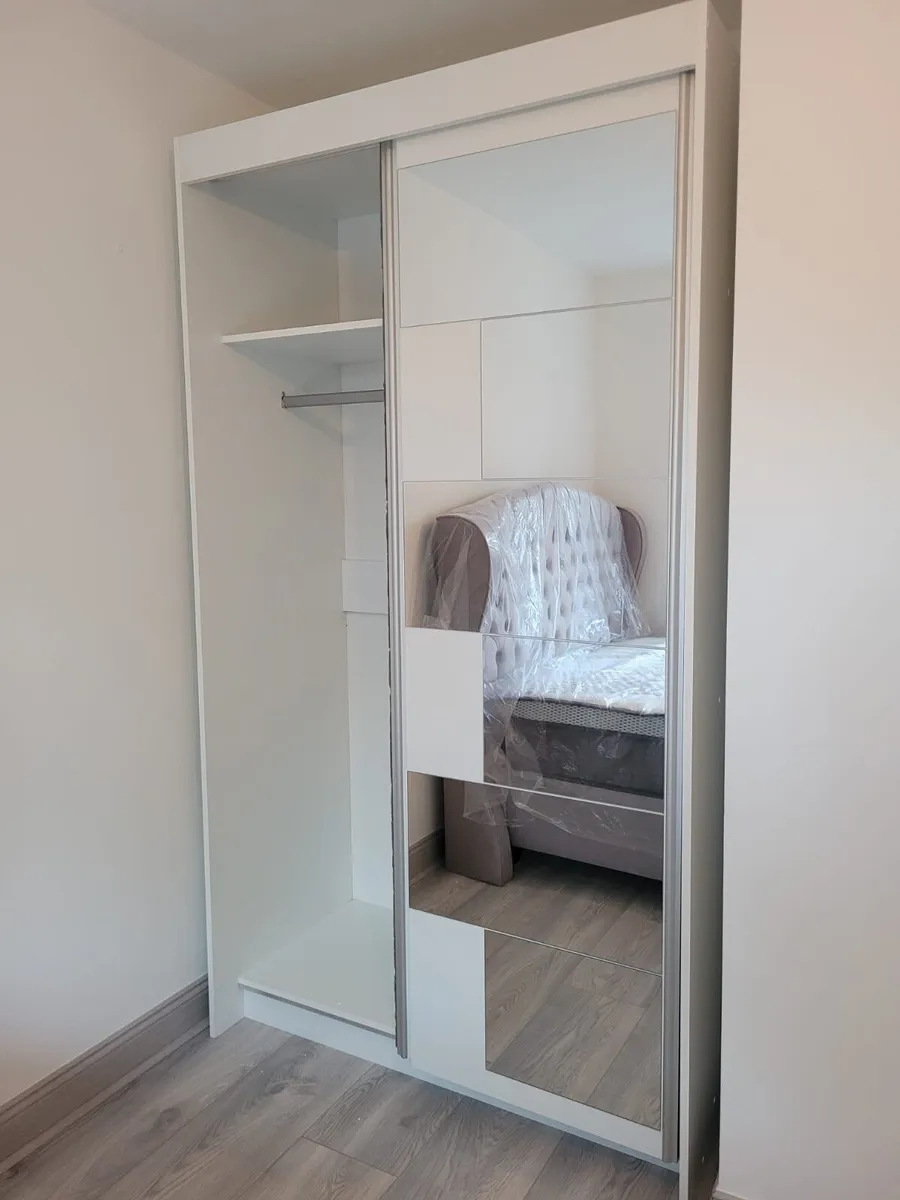 Wardrobe SHAK 120cm White *FREE DELIVERY - Image 3