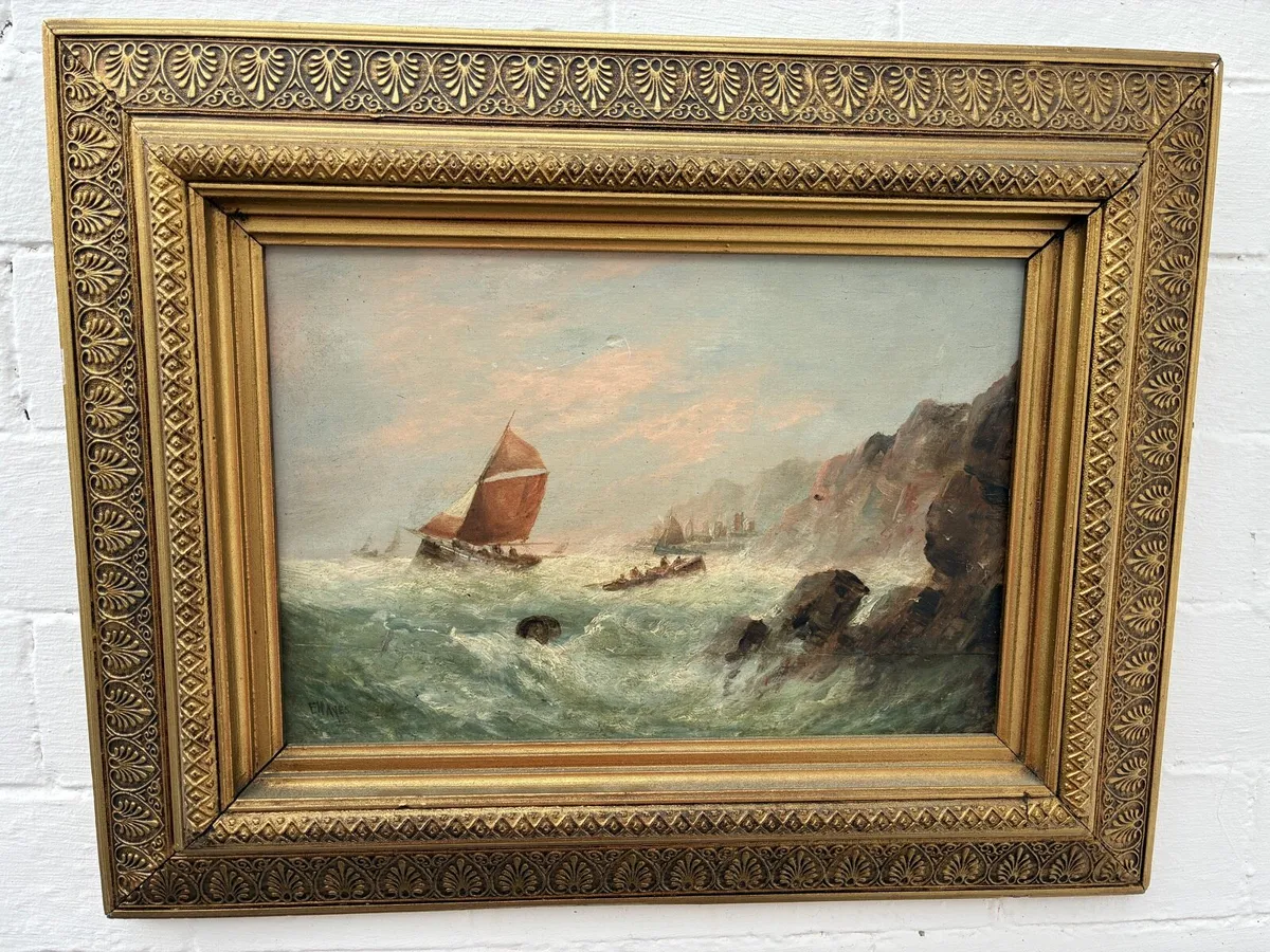 Superb oil on board painting after Edwin Hayes - Image 1