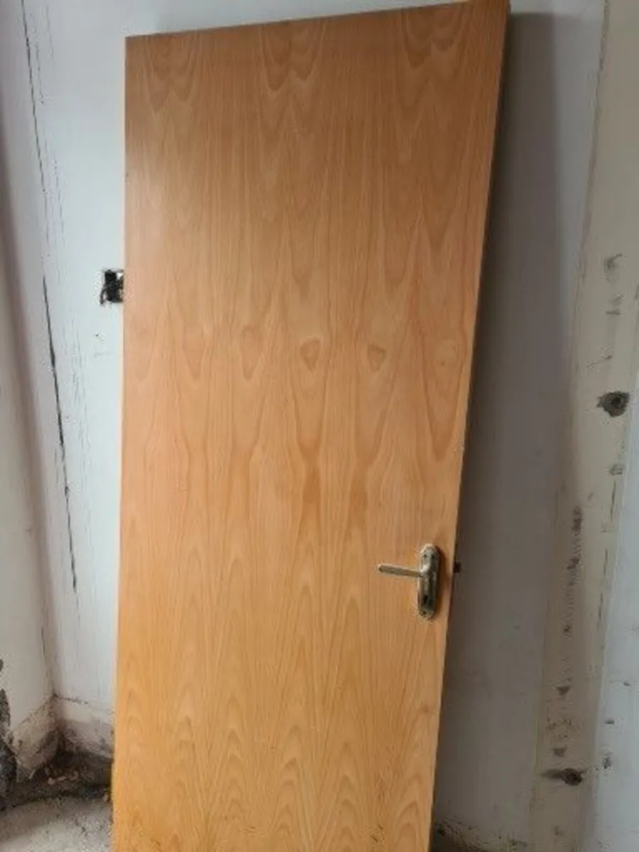 8 x Beach finish internal fire-check doors - Image 3