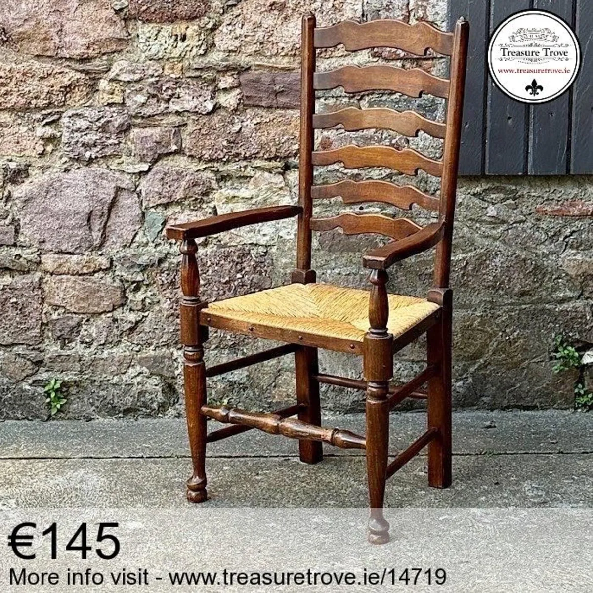 Vintage Antique Armchair Carver Elbow Chair - Image 2