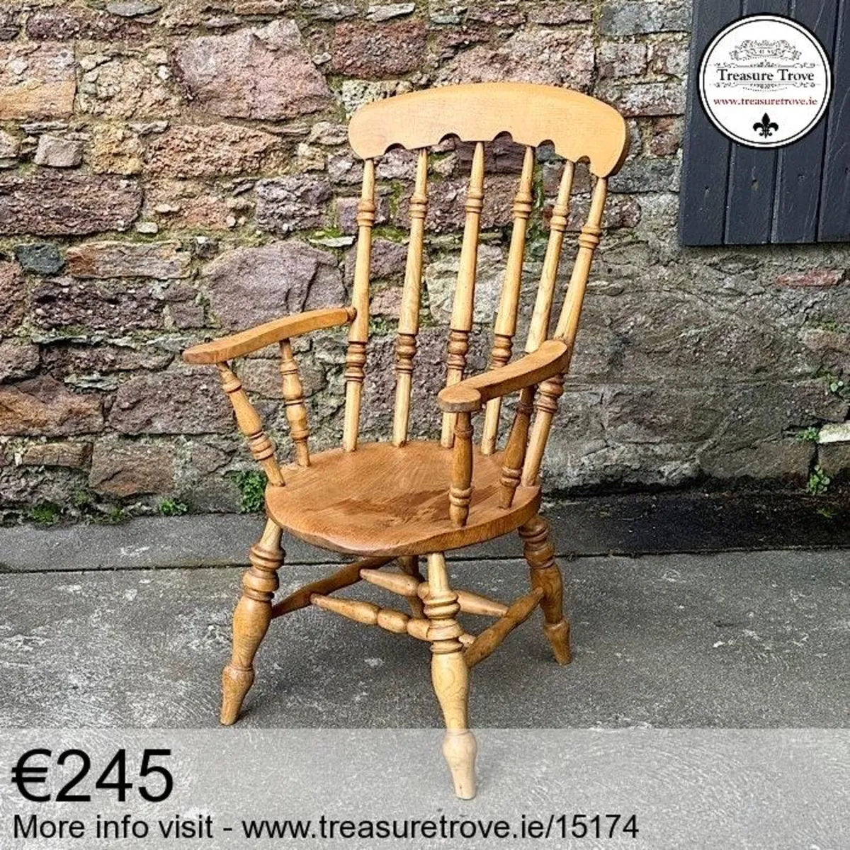 Vintage Antique Armchair Carver Elbow Chair - Image 1