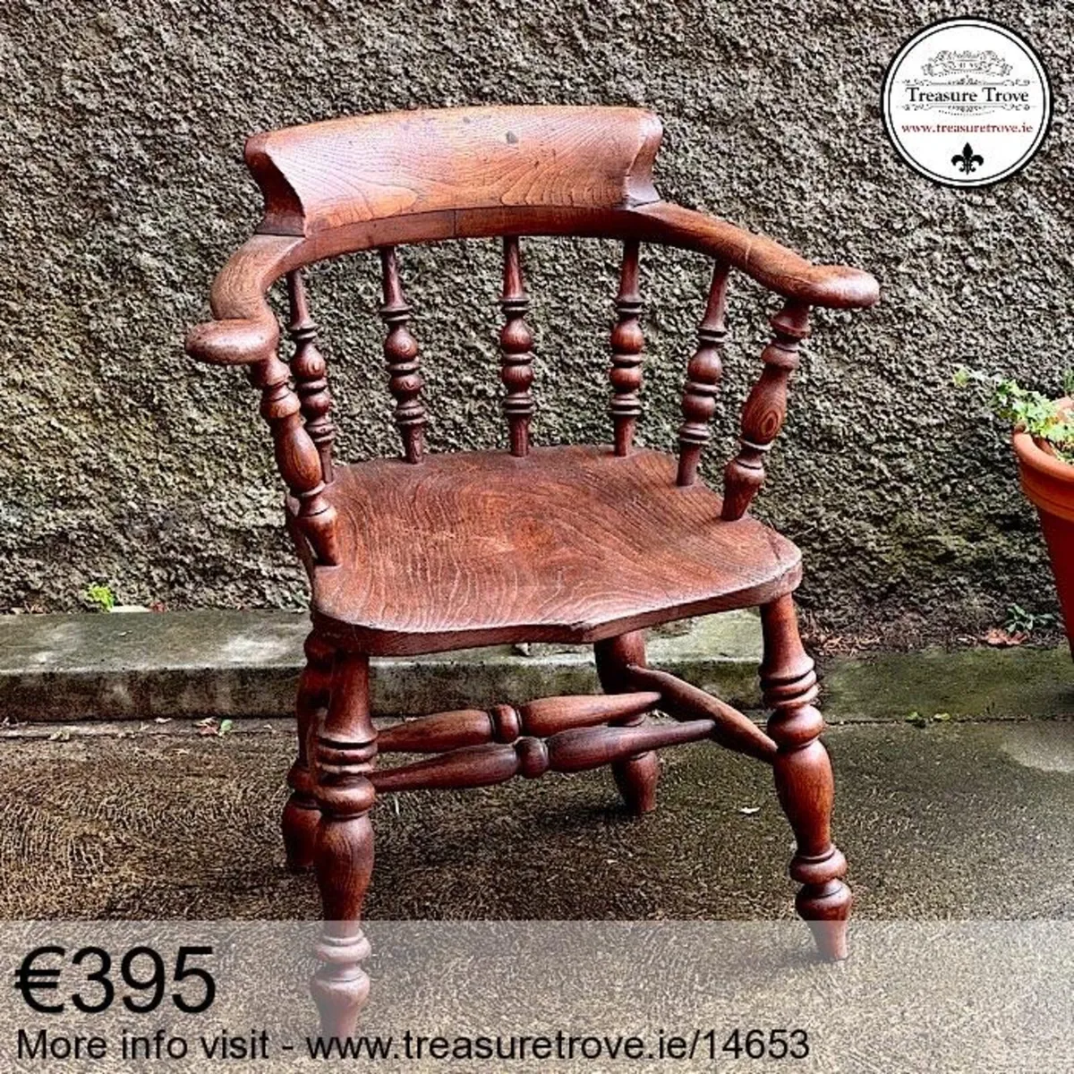 Vintage Antique Armchair Carver Elbow Chair - Image 4