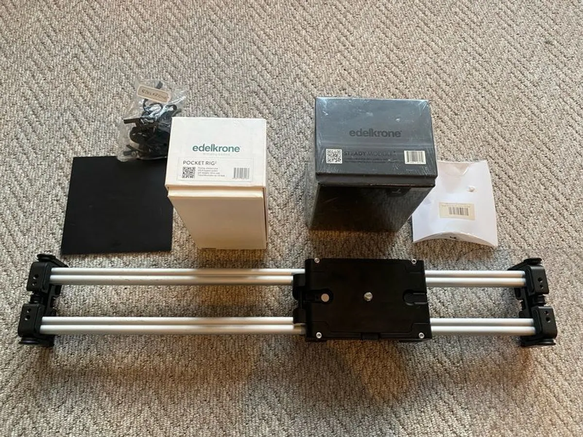 edelkrone video equipment - slider, pocket rig, steady module - Image 1