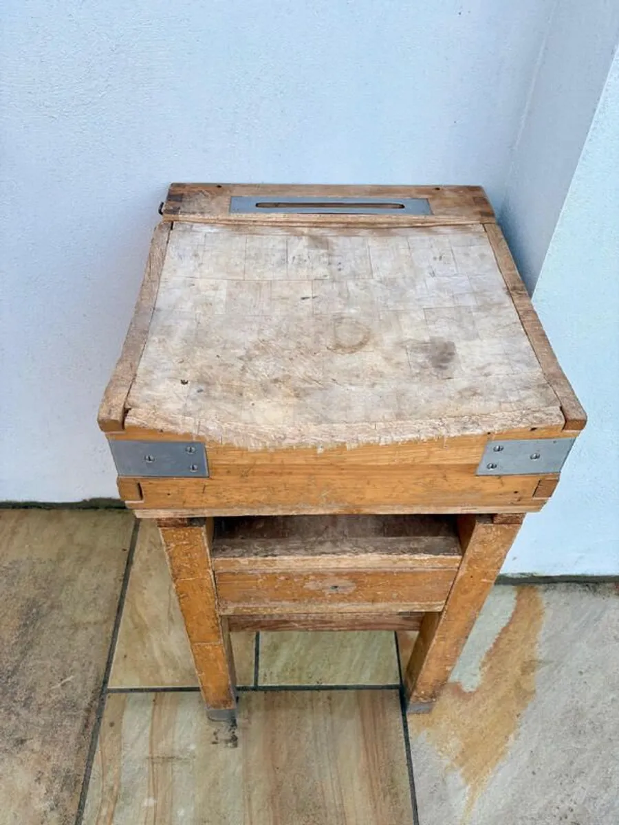 Original Vintage Butcher's Block Rare Find 1960's - Image 2