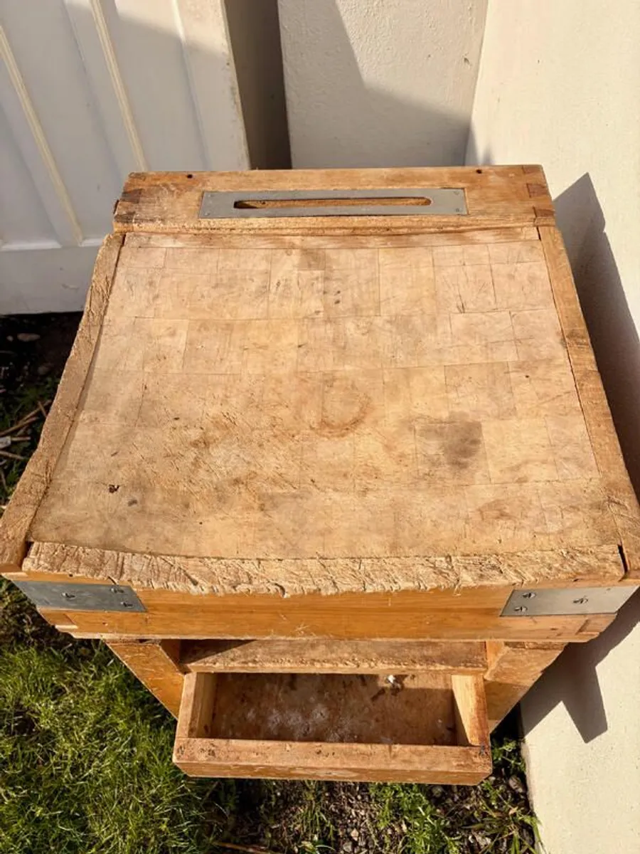 Original Vintage Butcher's Block Rare Find 1960's - Image 3